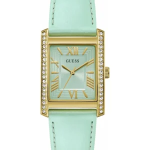 Montre analogique GUESS pour femme, couleur or vert